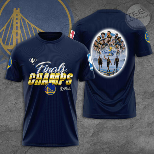 Golden State Warriors T shirt 3D S4 navy