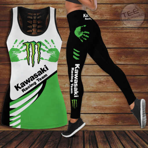 Kawasaki Racing Team 3d Hollow Tank Top Leggings