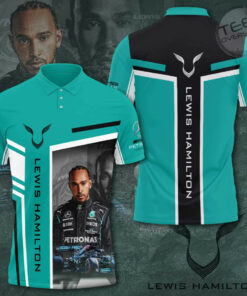 Lewis Hamilton Mercedes AMG Petronas F1 Team 3D Apparels S37 Polo
