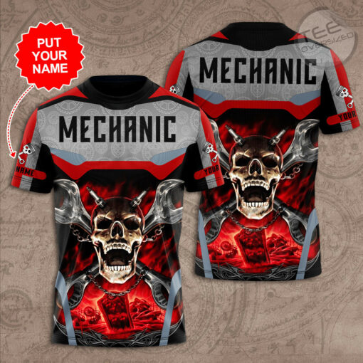 Mechanic Uniform 3D T shirts