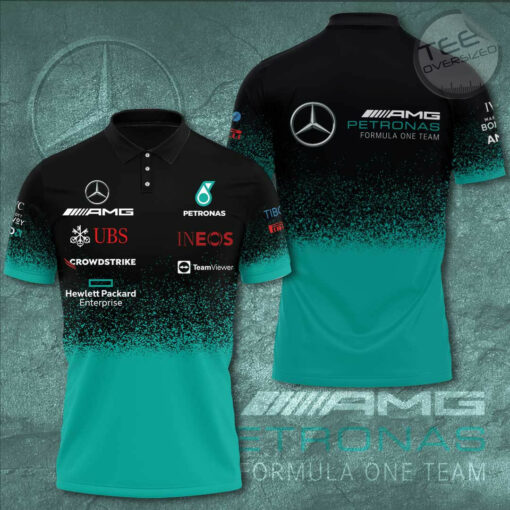 Mercedes AMG Petronas F1 Team 3D Apparels S48 Polo