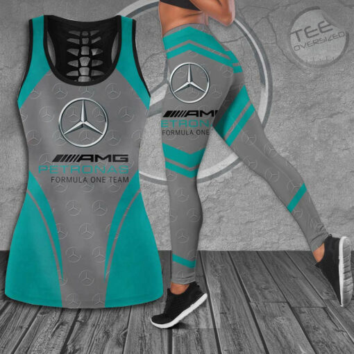 Mercedes AMG Petronas F1 Team 3D G05 Hollow Tank Top Leggings