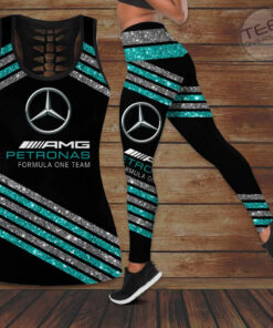 Mercedes AMG Petronas F1 Team 3D G06 Hollow Tank Top Leggings