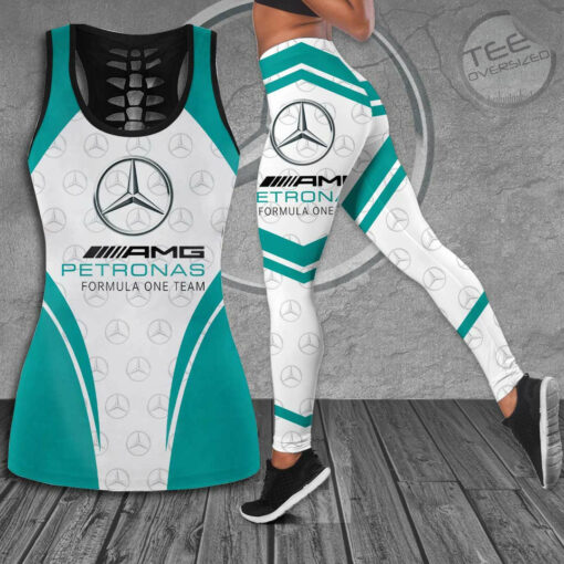 Mercedes AMG Petronas F1 Team 3D G07 Hollow Tank Top Leggings