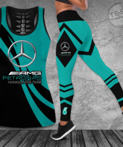 Mercedes AMG Petronas F1 Team 3D G09 Hollow Tank Top Leggings