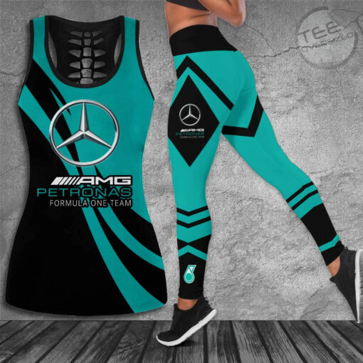 Mercedes AMG Petronas F1 Team 3D G09 Hollow Tank Top Leggings