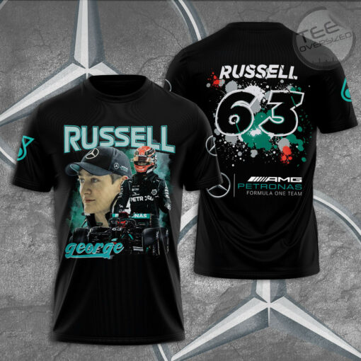 Mercedes AMG Petronas F1 Team 3D T Shirt S10