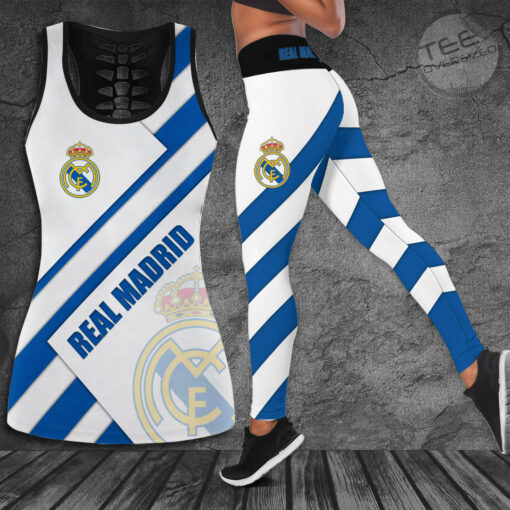 Real Madrid 3D Hollow Tank Top Leggings new 2022