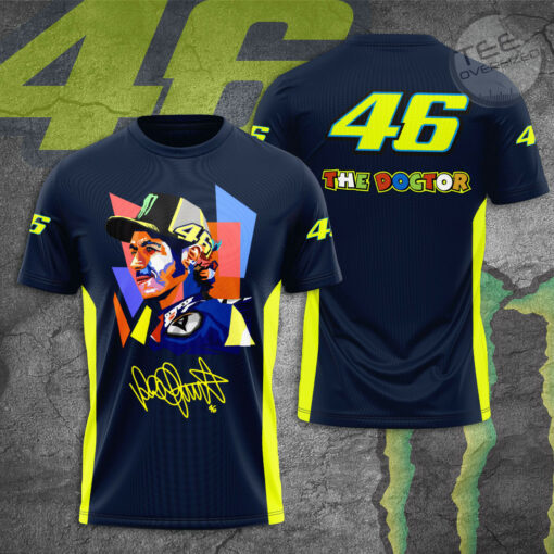 Valentino Rossi VR46 3D T shirt Navy