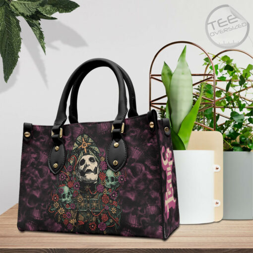 Ghost Band Leather Handbag OVS031023S2