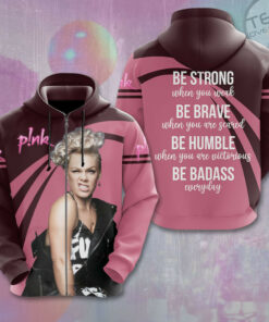 Pink Zip up Hoodie OVS0124XF