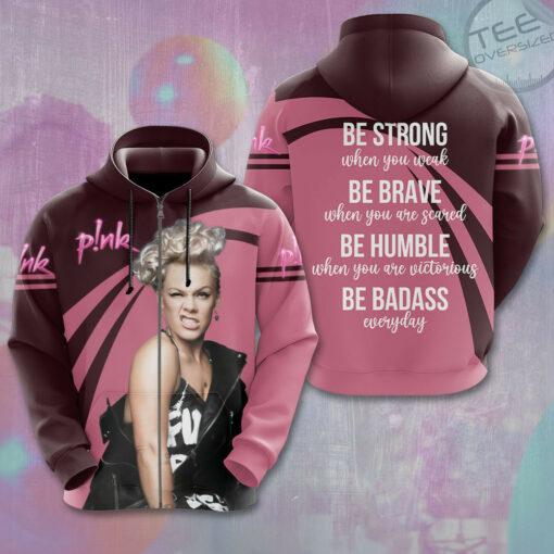 Pink Zip up Hoodie OVS0124XF