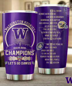 Washington Huskies Football Tumbler Cup OVS0124SR