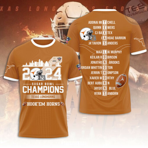 Texas Longhorns sugar bowl T shirt OVS0324ZO