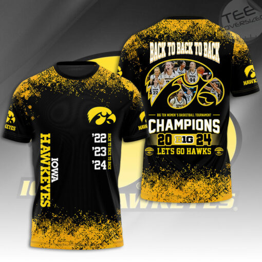 Iowa Hawkeyes T shirt OVS0424SL