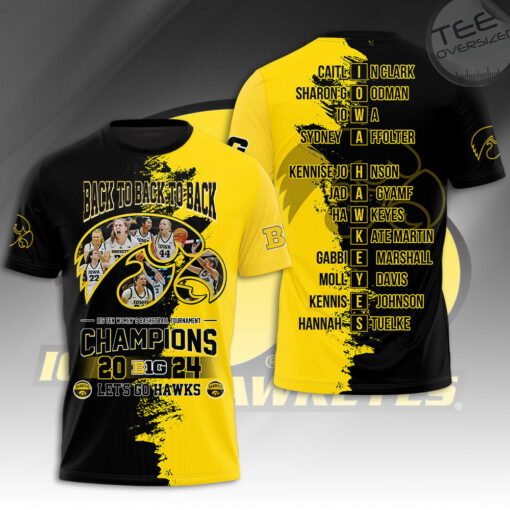 Womens Basketball Iowa Hawkeyes T shirt OVS0424VF