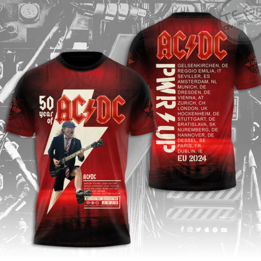 AD DC PWR UP T shirt OVS0524SW