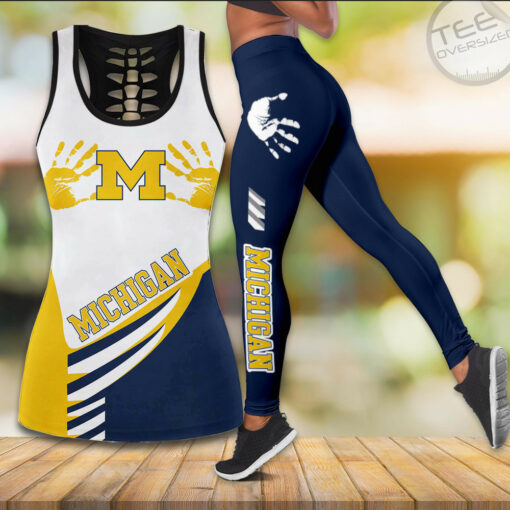 Michigan Wolverines Football Tank Top Leggings OVS0524SF