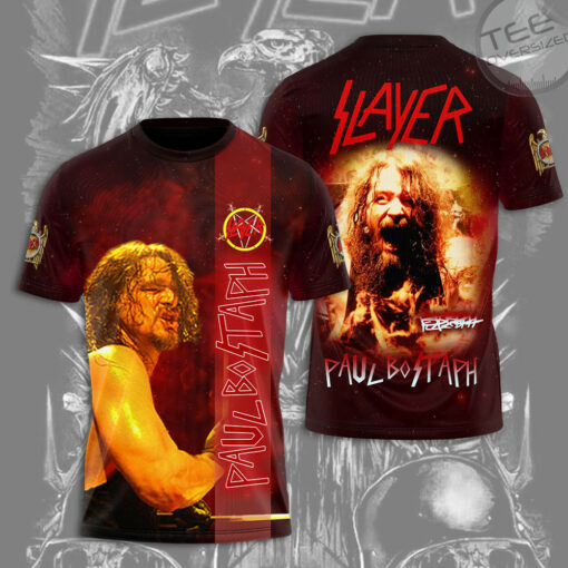 Paul Bostaph X Slayer T shirt OVS0524G