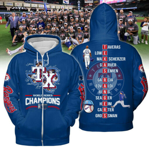 Texas Rangers Zip Hoodie OVS0524SB