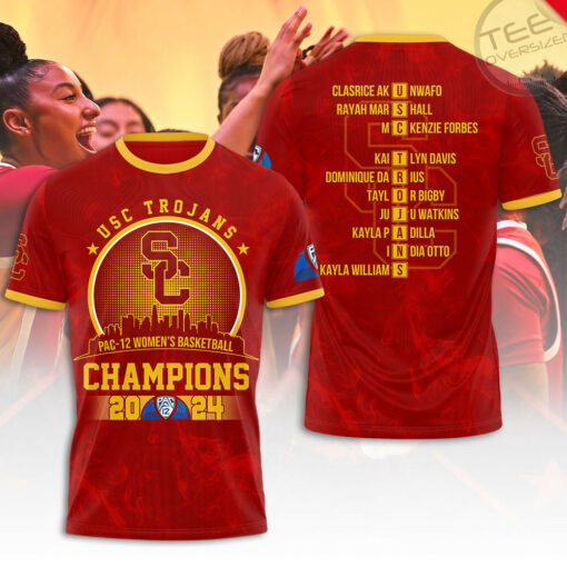 Usc Pac 12 Womens Basketball T shirt OVS0524W