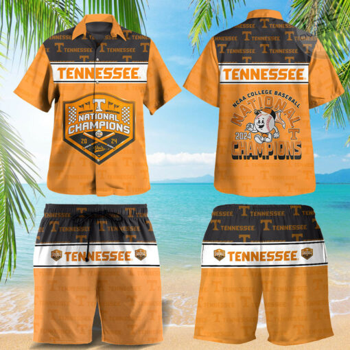 Tennessee Volunteers Baseball Hawaiian Shirt Hawaiian Shorts OVS0824ZI