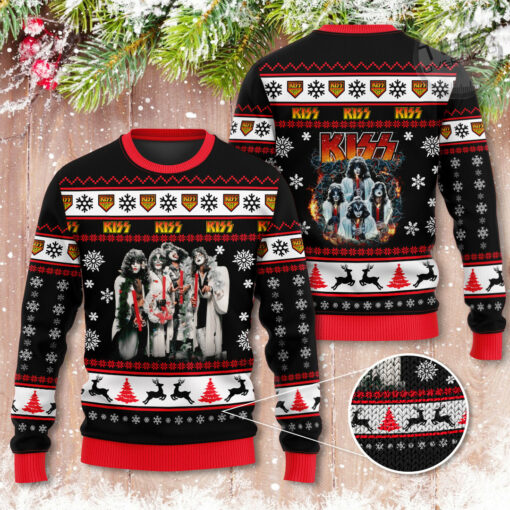 Kiss Band ugly christmas sweater OVS0924ZB