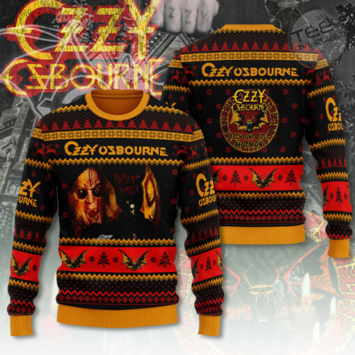 Black Sabbath x Ozzy Osbourne ugly christmas sweater OVS1024SV