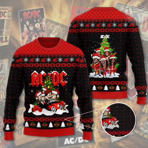ACDC ugly christmas sweater OVS1124G