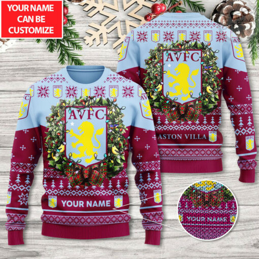 Aston Villa ugly sweater OVERSIZEDTEE 3