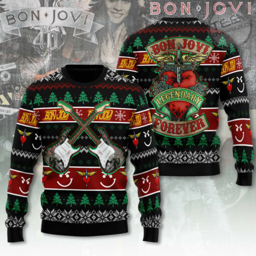 Bon Jovi ugly sweater OVERSIZEDTEE 5