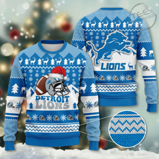 Detroit Lions ugly christmas sweater OVS1124E