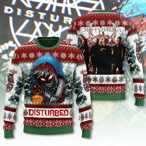 Disturbed ugly sweater OVERSIZEDTEE 1