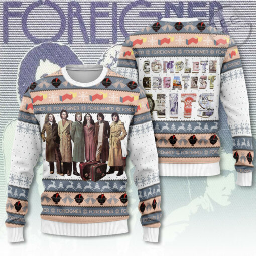 Foreigner ugly sweater OVERSIZEDTEE 18
