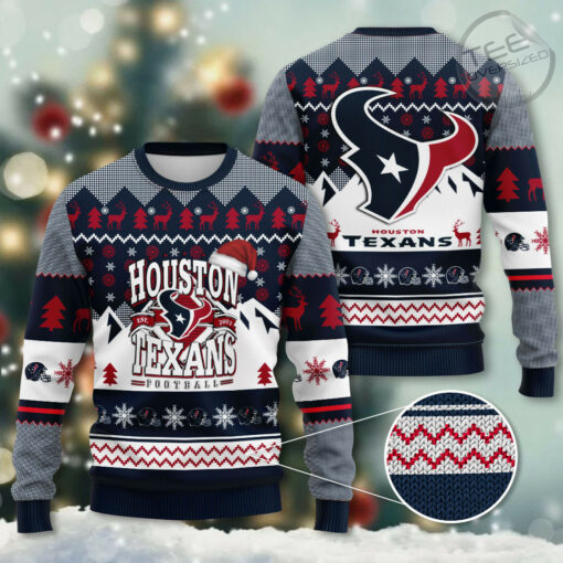 Houston Texans ugly christmas sweater OVS1124H