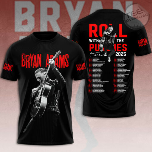 Bryan Adams Roll with the Punches T shirt OVERSIZEDTEE 83