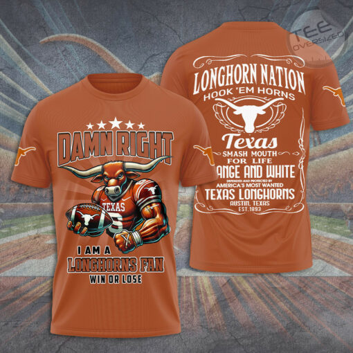 Texas Longhorns Football T shirt OVERSIZEDTEE 70