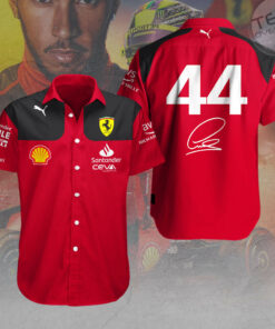 Lewis Hamilton Short Sleeve Dress Shirt OVERSIZEDTEE 100