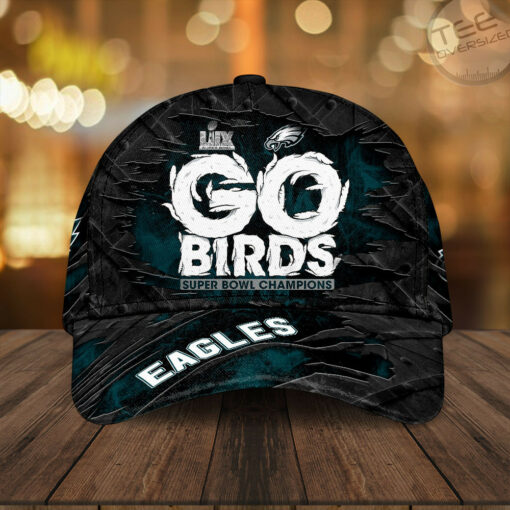 Philadelphia Eagles GO BIRDS cap OVERSIZEDTEE 93