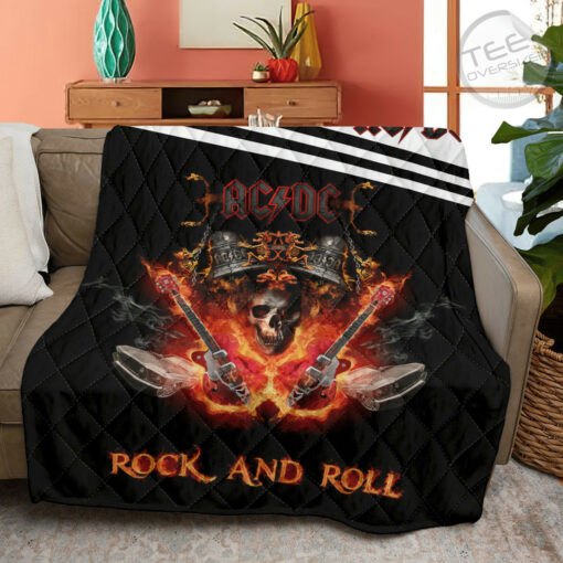 ACDC quilt blanket