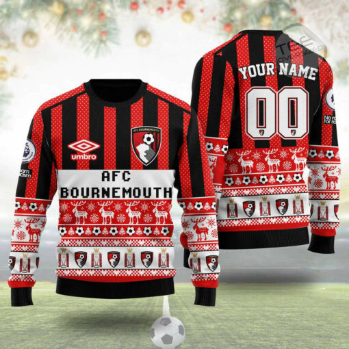 AFC Bournemouth Ugly Christmas 3D Sweater