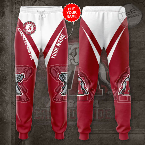 Alabama Crimson Tide 3D Sweatpant 01