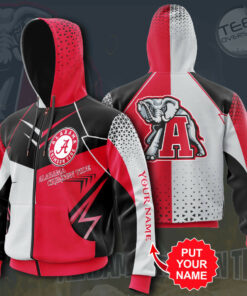 Alabama Crimson Tide Zip up Hoodie 01