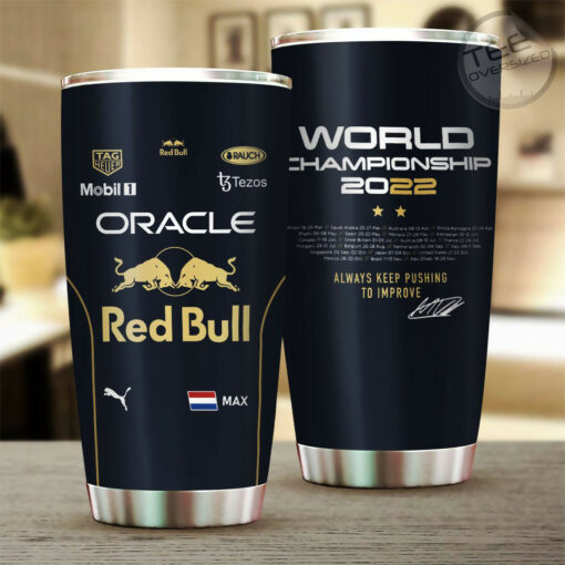 Always Keep Pushing To Improve Max Verstappen Tumbler Cup