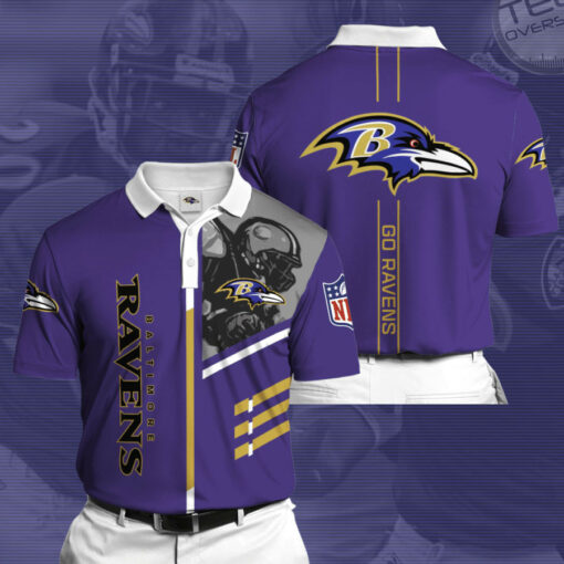Baltimore Ravens 3D Polo 01