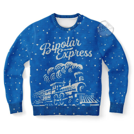 Bipolar Express Ugly Christmas 3D Sweater