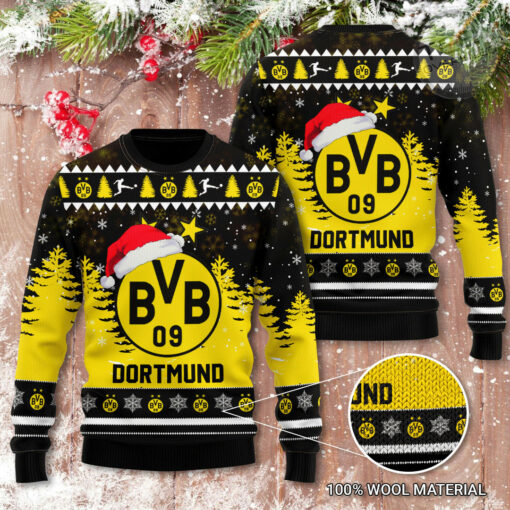 Borussia Dortmund 3D Christmas Sweater 2022