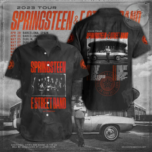 Bruce Springsteen short sleeve dress shirts OVS20723S3