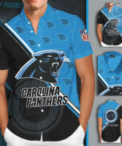 Carolina Panthers 3D Short Sleeve Dress Shirt 01