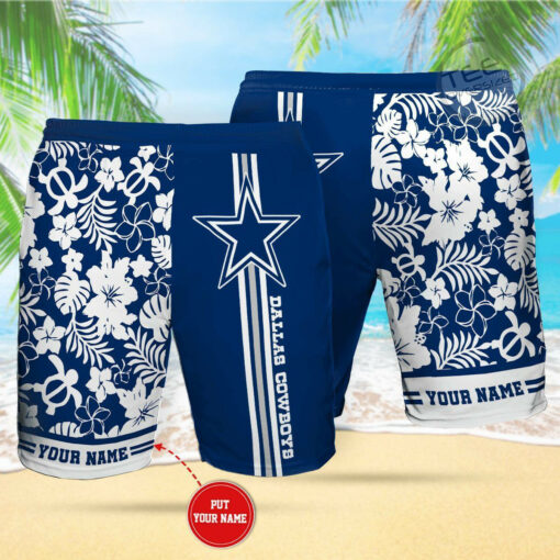 Dallas Cowboys 3D Hawaiian Shorts 01
